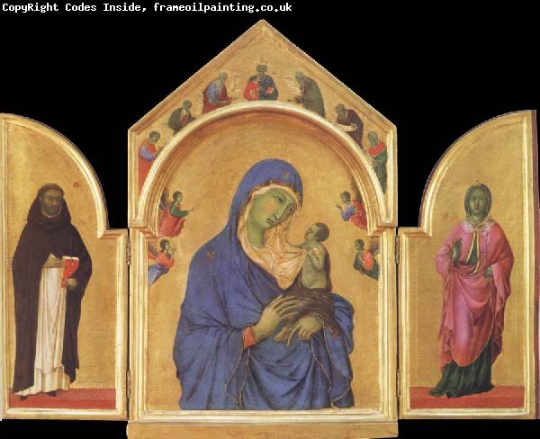 Duccio di Buoninsegna The Virgin Mary and angel predictor,Saint